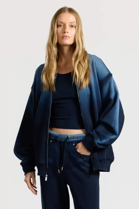 COTTONCITIZEN Sweatshirts | Sweatshirts<Berlin Bomber Jacket (Sale) NavyCast