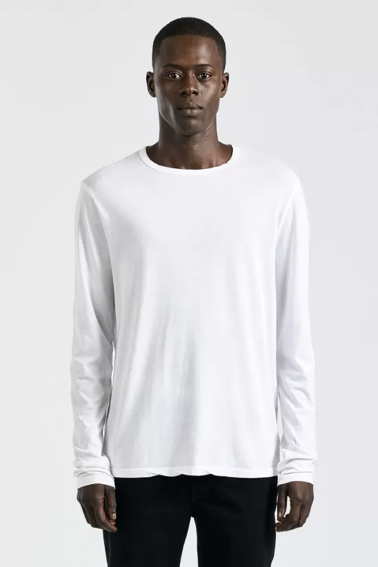 COTTONCITIZEN Shirts<Classic Crew Long Sleeve Shirt White