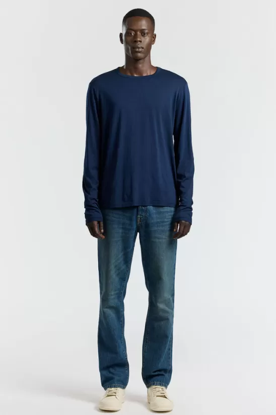 COTTONCITIZEN Shirts<Classic Crew Long Sleeve Shirt SuperNavy