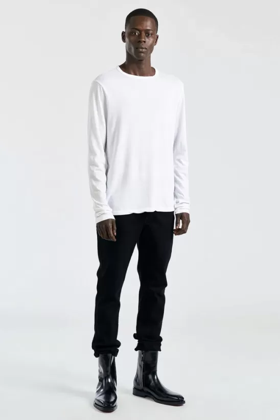 COTTONCITIZEN Shirts<Classic Crew Long Sleeve Shirt White