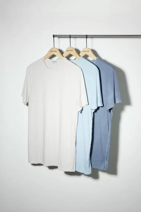 COTTONCITIZEN 3-packs<Classic Crewneck Tee (3-Pack) OceanPack