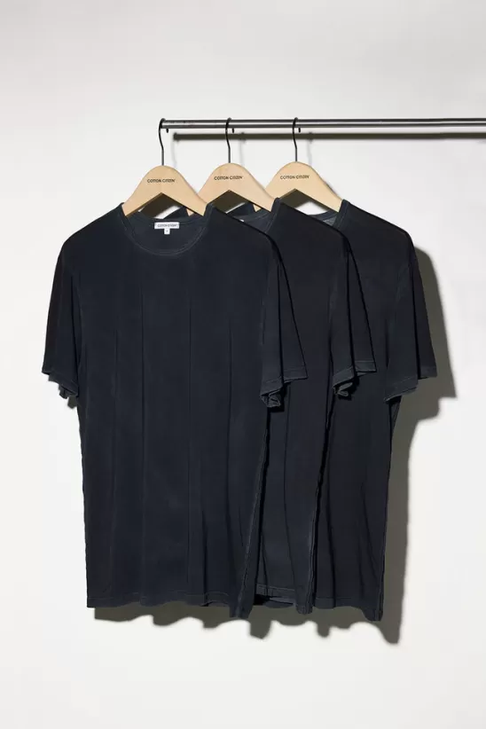 COTTONCITIZEN 3-packs<Classic Crewneck Tee (3-Pack) VintageBlack