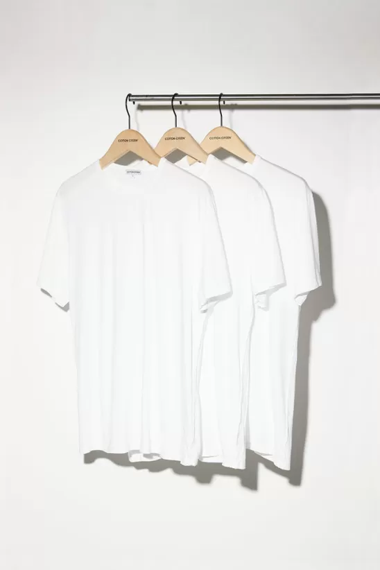 COTTONCITIZEN 3-packs<Classic Crewneck Tee (3-Pack) White