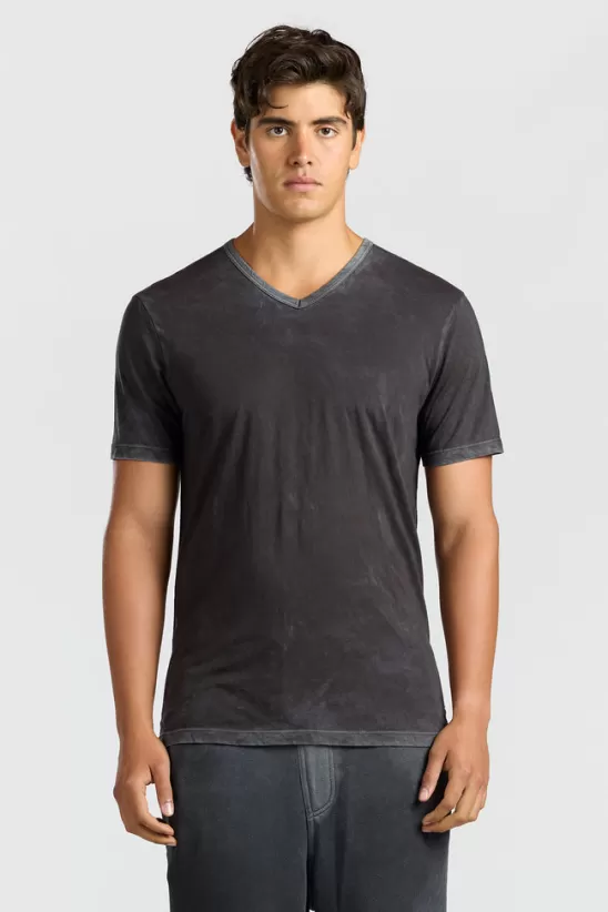 COTTONCITIZEN Tees<Classic V-Neck Tee VintageCharcoal