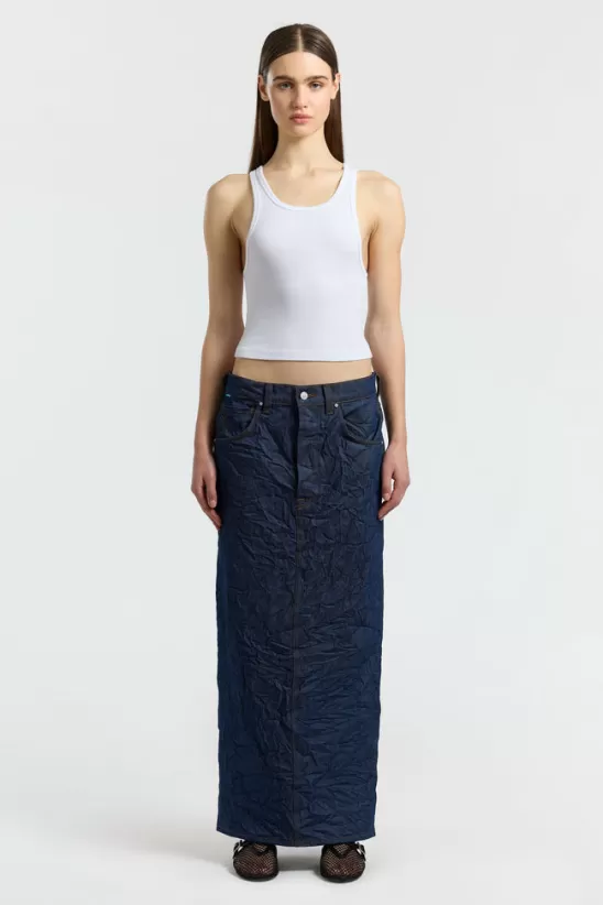 COTTONCITIZEN Sale<Gia Maxi Skirt (Sale) DarkIndigoCrinkle