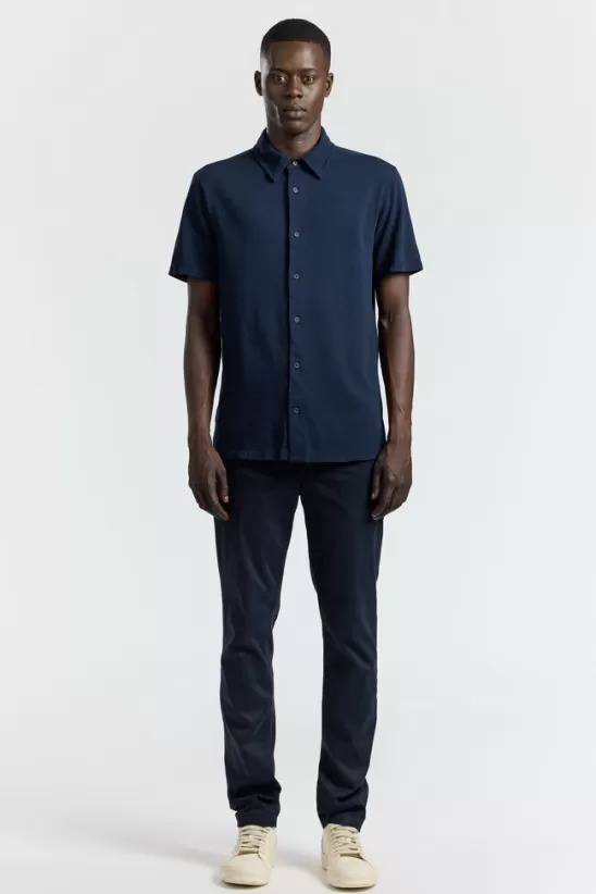 COTTONCITIZEN Shirts<Presley Short Sleeve Buttondown SuperNavy