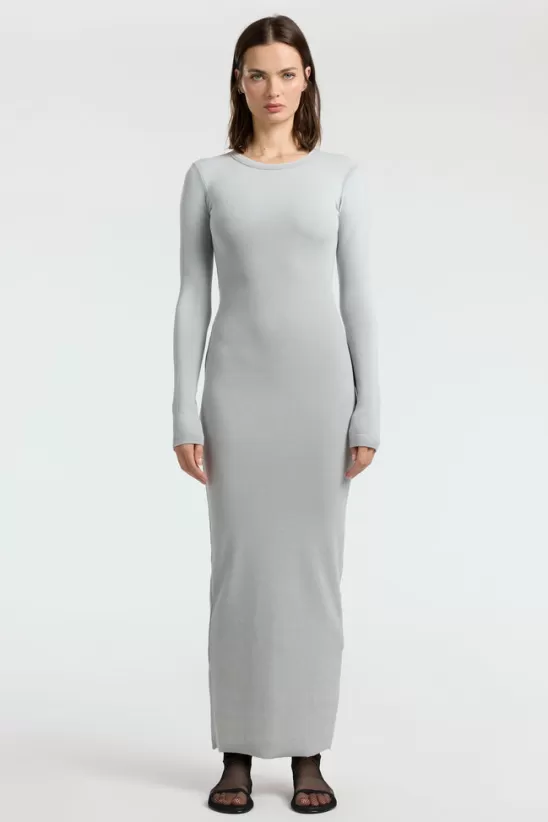 COTTONCITIZEN Dresses + Skirts<Verona Crewneck Maxi Dress SilverCast