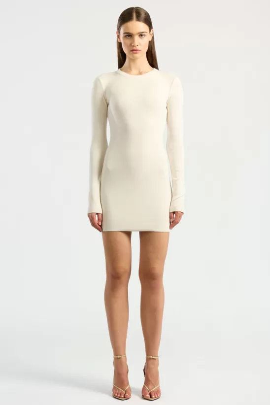 COTTONCITIZEN Dresses + Skirts<Verona Crewneck Mini Dress Bone