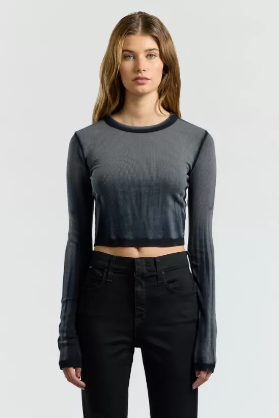 COTTONCITIZEN Shirts<Verona Crop Shirt BlackCast