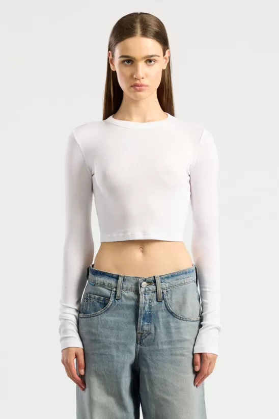 COTTONCITIZEN Shirts<Verona Crop Shirt White