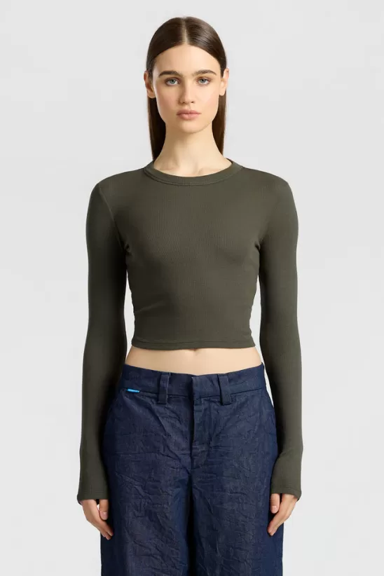 COTTONCITIZEN Shirts<Verona Crop Shirt Alpine