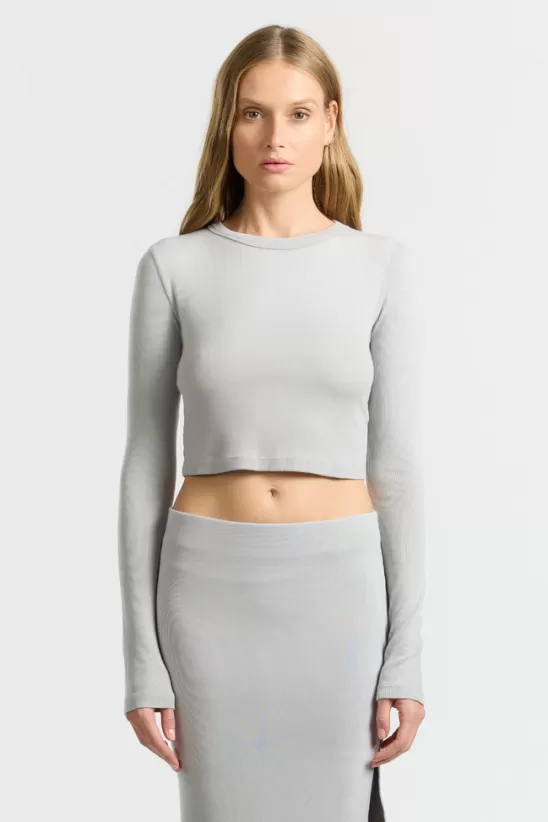 COTTONCITIZEN Shirts<Verona Crop Shirt (Sale) SilverCast