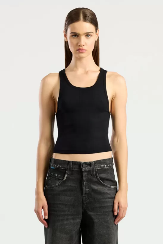 COTTONCITIZEN Tanks<Verona Crop Tank JetBlack