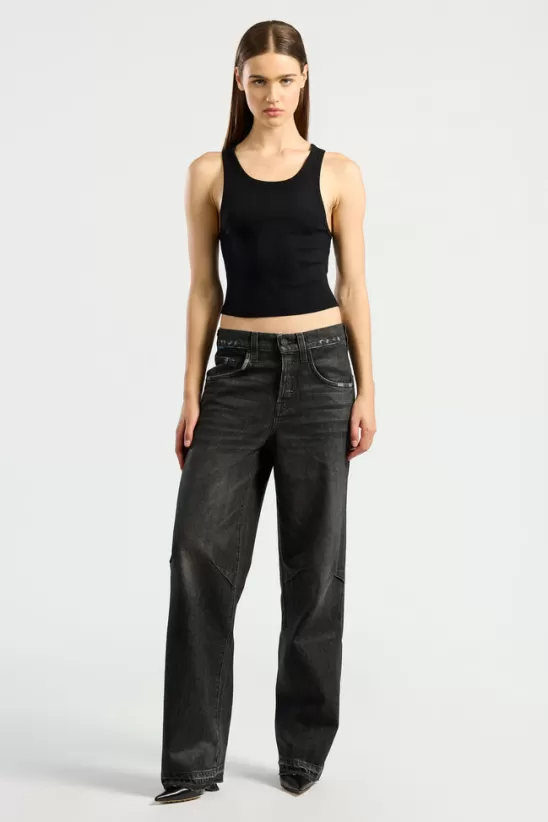 COTTONCITIZEN Tanks<Verona Crop Tank JetBlack