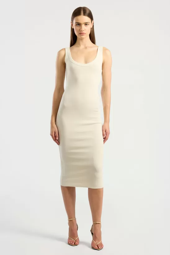 COTTONCITIZEN Dresses + Skirts<Verona Midi Dress Bone