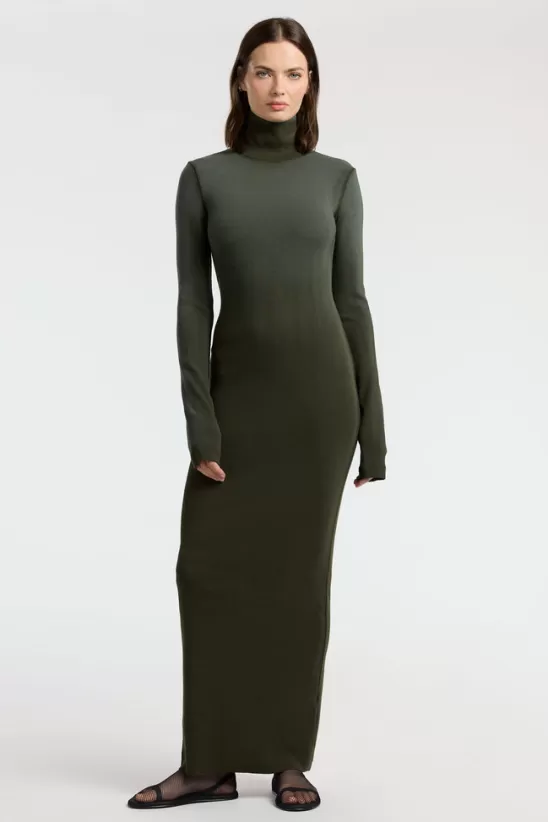 COTTONCITIZEN Dresses + Skirts<Verona Turtleneck Maxi Dress AlpineCast