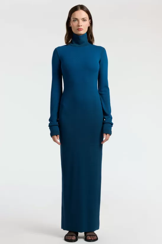 COTTONCITIZEN Dresses + Skirts<Verona Turtleneck Maxi Dress HarborCast